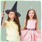 24 Pcs Halloween Decorations - Witch Hats, Glitter Star Wands, Princess Crowns Set